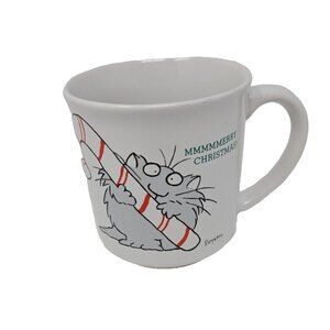 Vintage Boynton Merry Christmas Cat Candy Cane Coffee Mug Recycled Paper Product